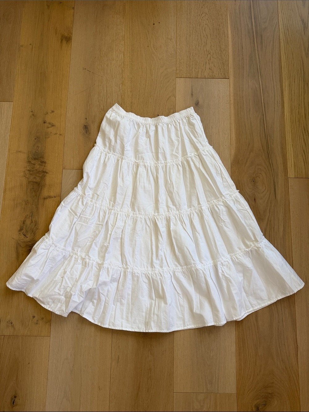 Aritzia Sunday Best Mars Tiered Cotton Maxi Skirt